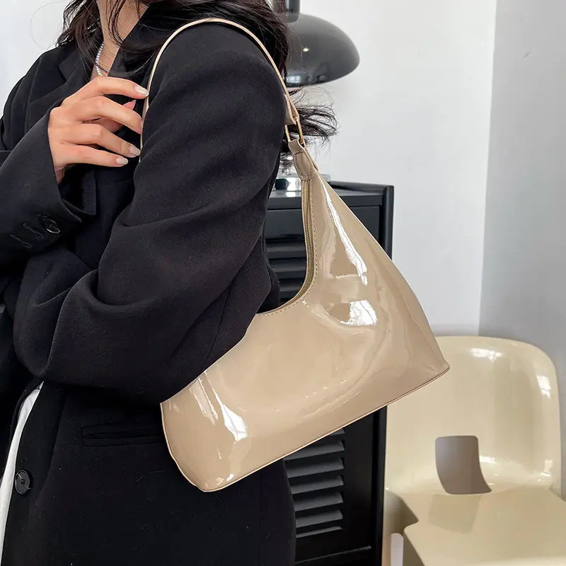 Sac à Main Fashion en Cuir Verni Décontracté
