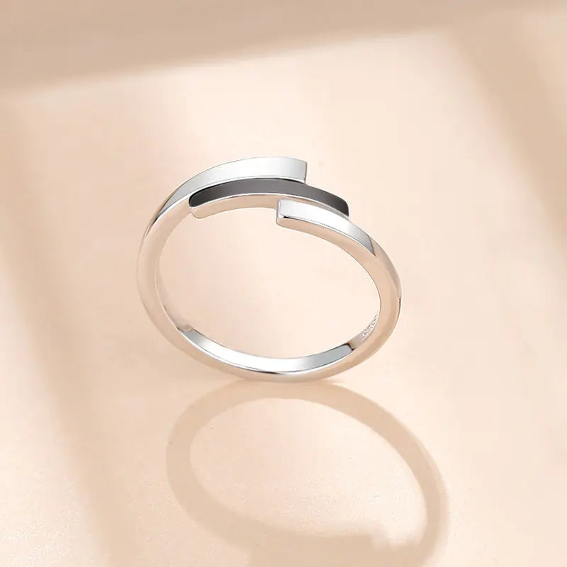 Bague Simple Édition Coréenne - Design Paysage Froid