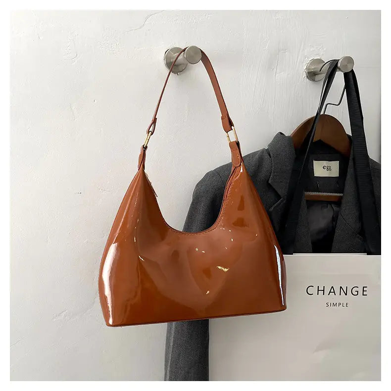 Sac à Main Fashion en Cuir Verni Décontracté