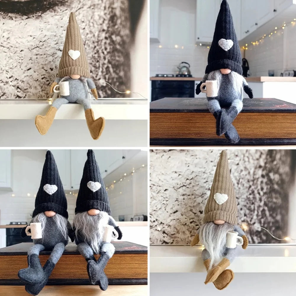 Gnomes de Café en Peluche – Décoration Cozy & Tendance