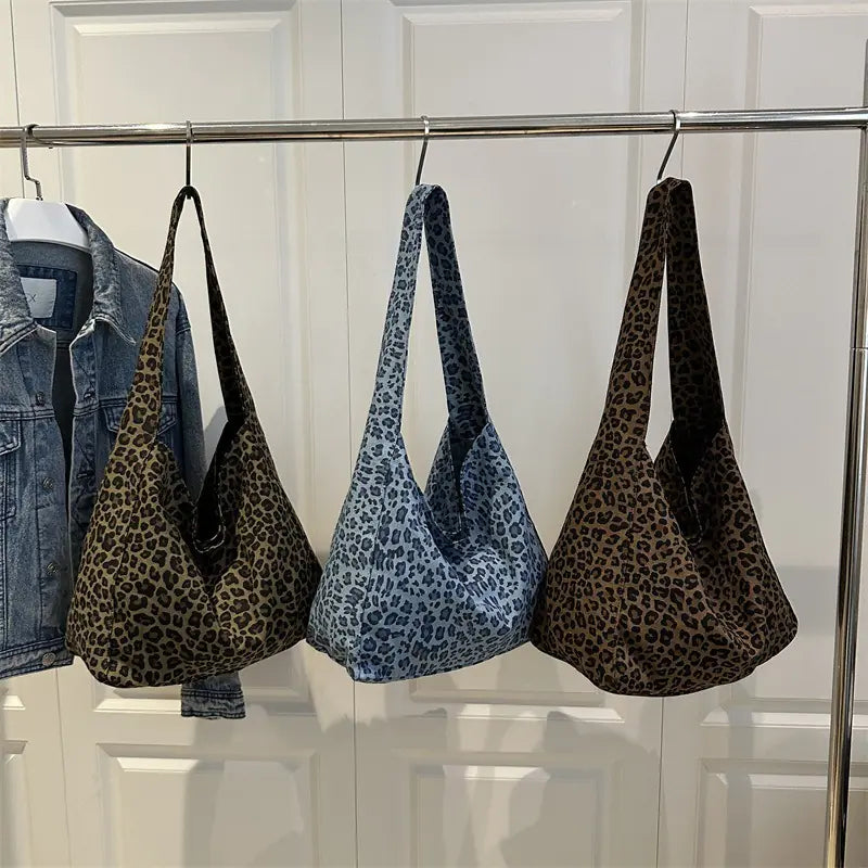 Sac pour Femme à Imprimé Léopard de Grande Capacité