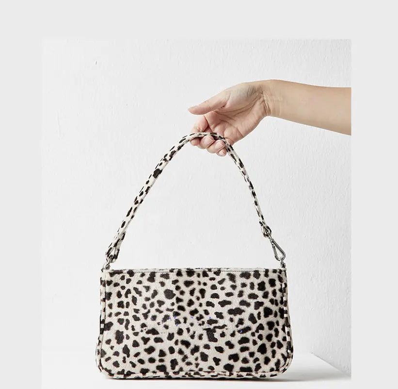 Sac Vintage à Imprimé Léopard pour Femmes